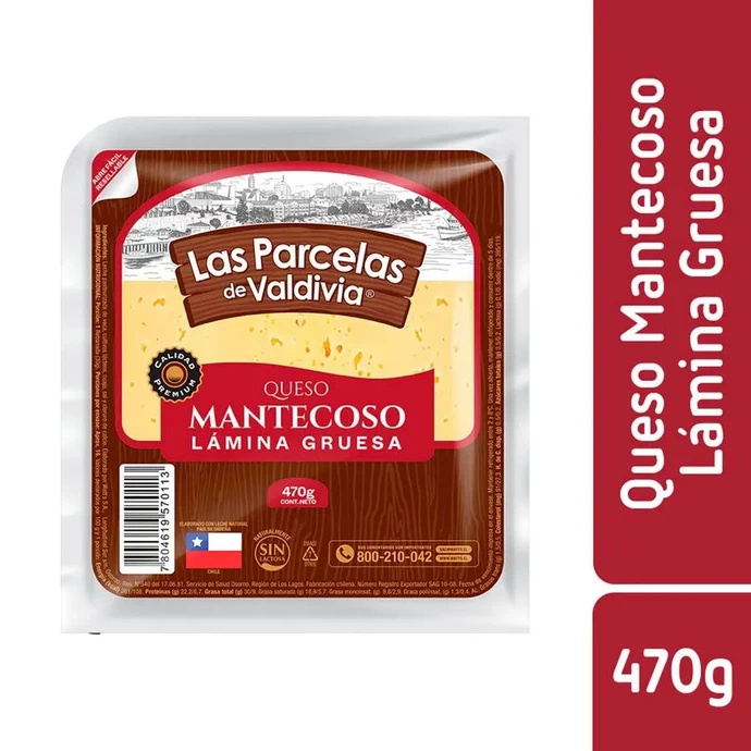 Queso Mantecoso Las Parcelas de Valdivia Envasado Laminado 470 g - 311878-900-900.webp