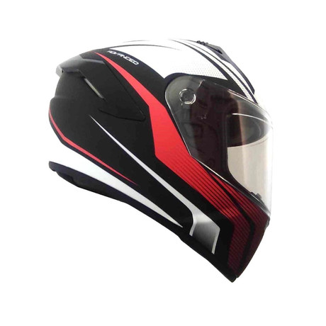 Casco de protección integral para motociclismo Motowolf Red Arrow MDL0101