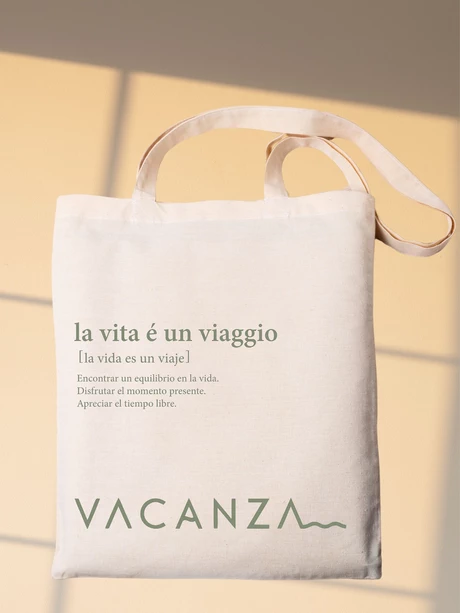 Totebag Vacanza - La vitta é un viaggio - vista alternativa
