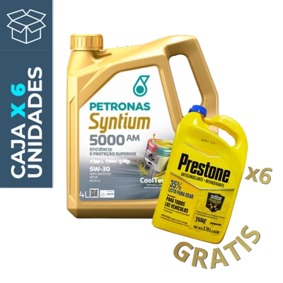 2 CAJAS de Syntium 5000 AM (6x4) + 1 CAJA GRATIS de Anticongelante al 35%