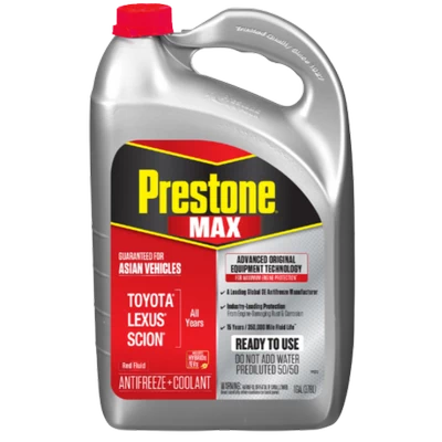 Anticongelante + Refrigerante Prestone MAX Asian Red (rojo) 3,78 lts