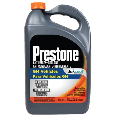 Anticongelante + Refrigerante Prestone Dex-Cool 50/50 (naranjo) 3,78 lts