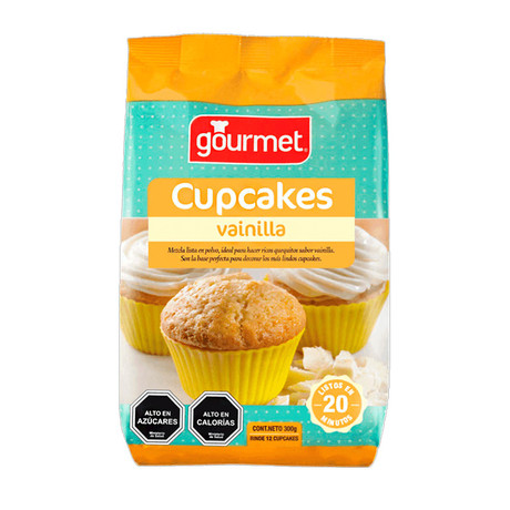 Base Gourmet Cupcakes Vainilla 300 grs