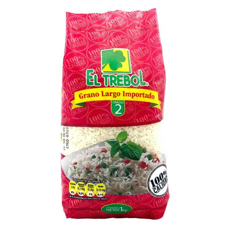 Arroz El Trebol G°2 Importado Laminado kg