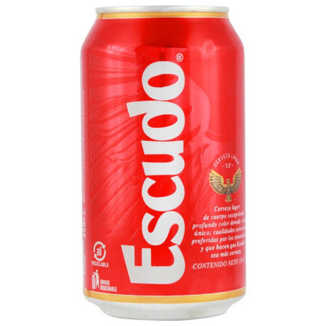 Cerveza Escudo Lata 355 Cc