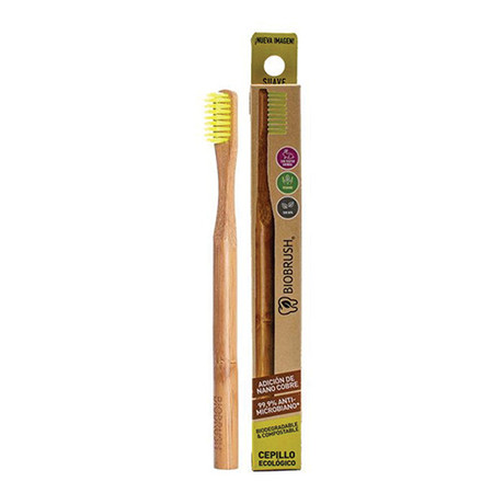Cepillo de Dental  Biodegradable BIOBRUSH  Amarillo 1 un