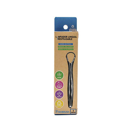 Limpiador lingual reutilizable 1 un, Biobrush