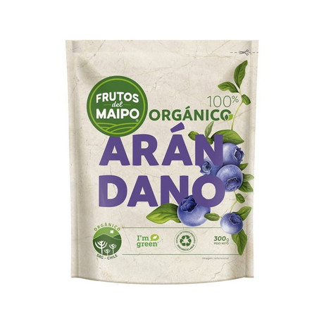 Arandano Orgánico Congelado Frutos Del Maipo  300 gr
