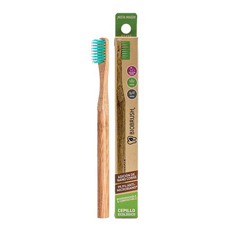 Cepillo de Dental Biodegradable Verde BioBrush 1 un