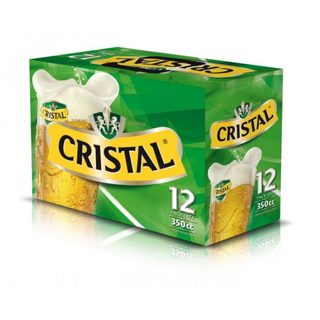 Cerveza Cristal Lata Pack 12 X 350 cc