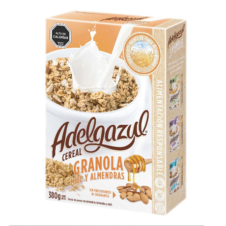 Cereal Adelgazul Granola Miel Y Almendras 380 Grs 