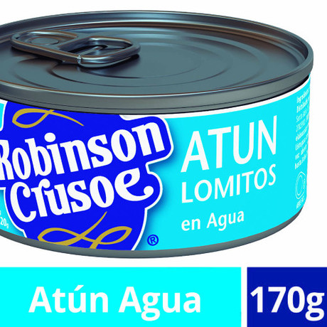 Atún Robinson Crusoe Lomo Agua Lata 160 gr