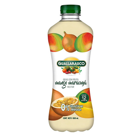 Agua Guallarauco Mango Maracuya Botella 1L