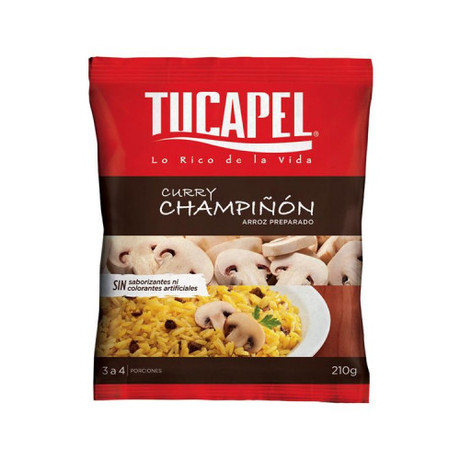 Arroz Tucapel Curry Champiñón 210 gr