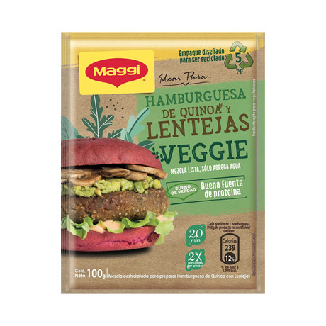 Base Hamburguesa Veggie Lenteja 100 gr