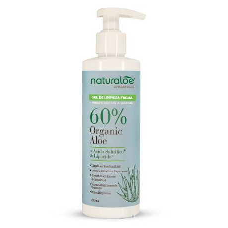 Gel limpieza facial pieles mixtas a grasas 250 ml - Naturaloe