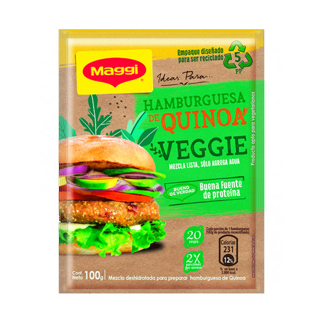 Base Hamburguesa Veggie Quinoa 100 gr