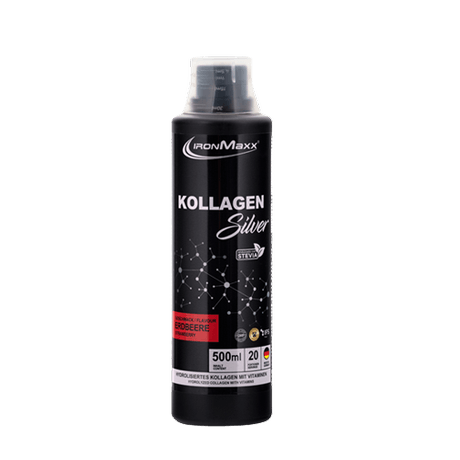 Kollagen Silver 500 mL sabor strawberry - Ironmaxx