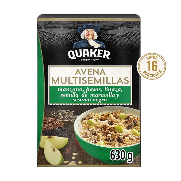Avena Quaker Multisemillas I 630 gr - Avena Quaker Multisemillas I 630G