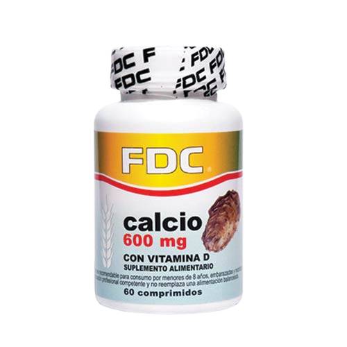 Calcio 600 mg + Vitamina D x 60 comprimidos - FDC - Calcio 600 mg + Vitamina D x 60 comprimidos - FDC