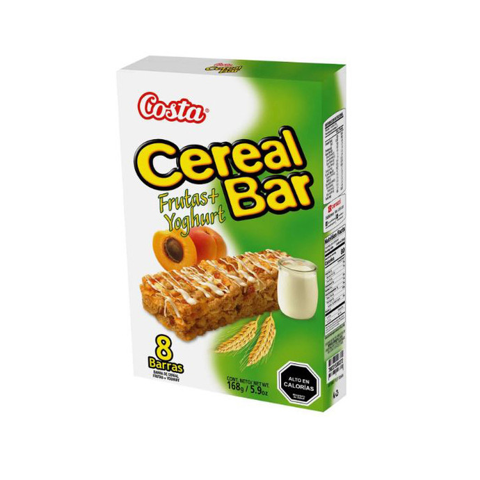 Cereal Bar Costa Frut/Yoghurt 8Und - Cereal Bar Costa Frut/Yoghurt 8Und