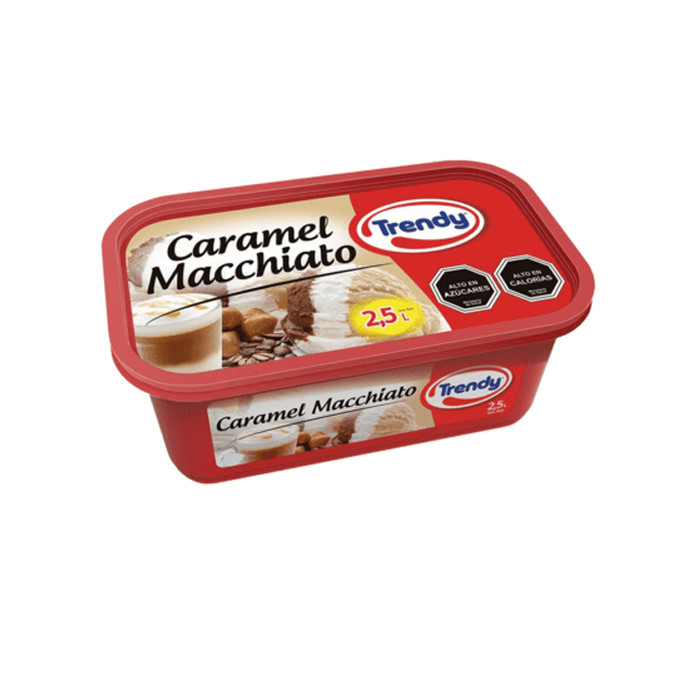 Helado Trendy Caramelo Machiato 2.5 L - Casata Trendy Caramelo Machiato 2500 Cc