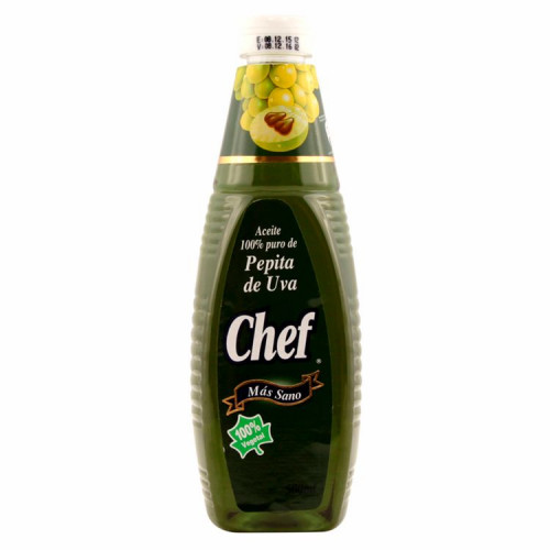 Aceite Chef Pepita Uva 500 cc - Aceite Chef Pepita Uva 500 Cc
