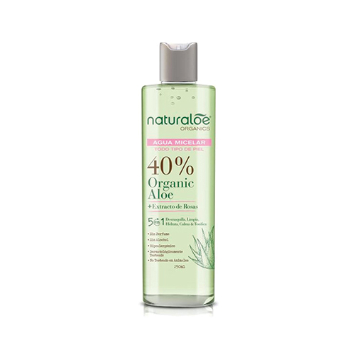 Agua micelar facial limpiadora 250 ml, Naturaloe - Agua micelar facial limpiadora 250 ml, Naturaloe