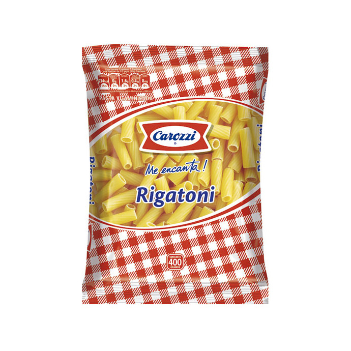 Pastas Carozzi Rigatoni 48 400 gr - Carozzi Rigatoni 48 400 Grs.