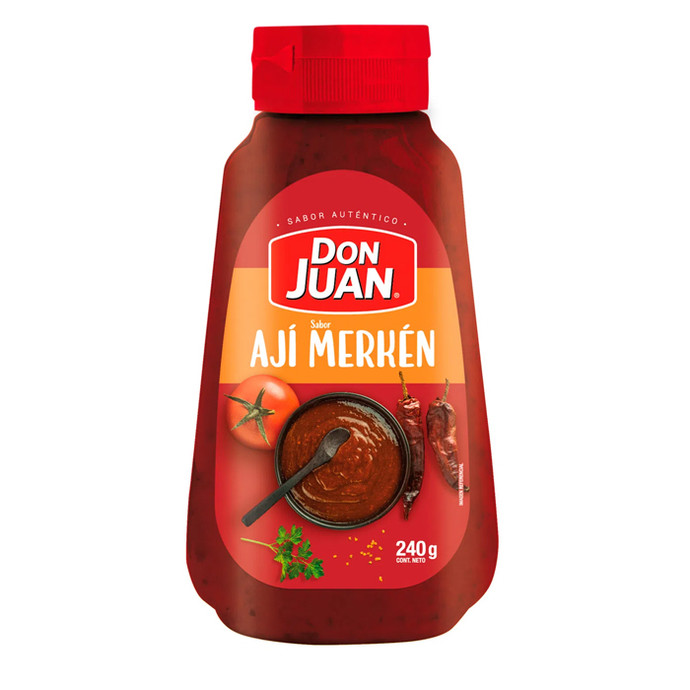 Ají Don Juan Merkén botella 240 gr - Aji Don Juan Merken Pet 240 Grs