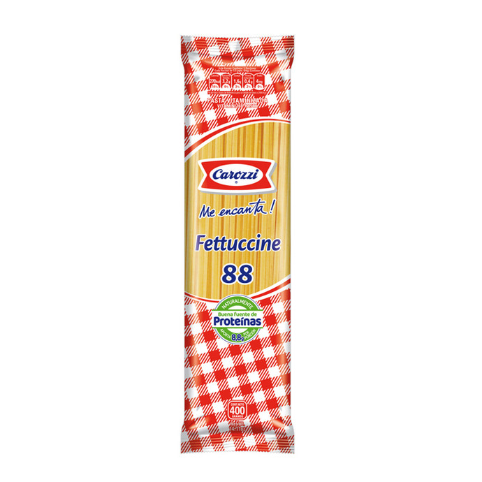 Pastas Carozzi Fettucine 88 400 gr - Carozzi Fettucine 88 400 Grs