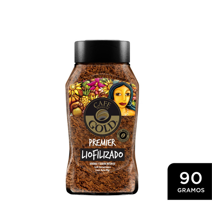 Café Gold Liofilizado Frasco 90 gr - Café Gold Liofilizado Frasco 90 Grs