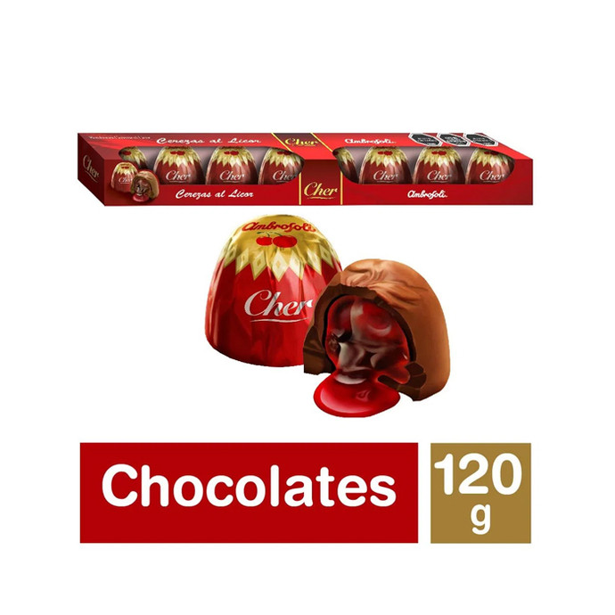 Bombom Ambrosoli Cereza Cogñac Tubo 120 gr - Bombom Ambrosoli Cereza Cogñac Tubo 120 Grs