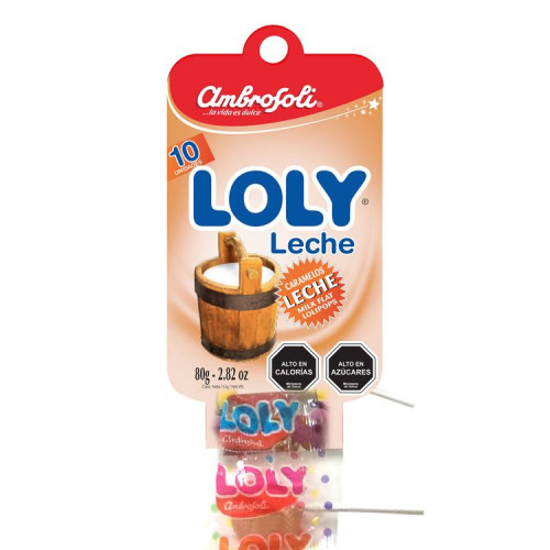 Caramelo Loly Leche Tira 10 un - Caramelo Loly Leche Tira 10 Un