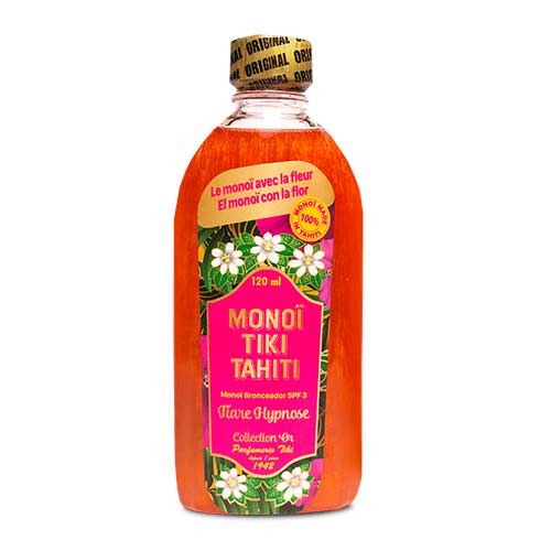 Bronceador Tiare Gypnose 120 mL - Monoi Tiki Tahiti - Bronceador Tiare Gypnose 120 mL - Monoi Tiki Tahiti