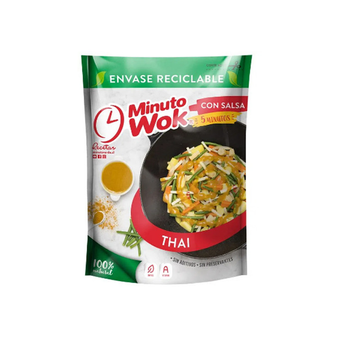  Wok Thai Minuto Verde 400 gr -  Wok Thai Minuto Verde 400 Gr