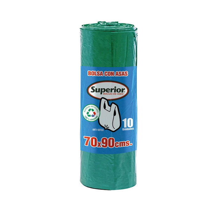 Bolsa Aseo Superior Con Asas 70X90 cms. rollo 10 und - Bolsa Aseo Superior C/Asas 70X90 10Und