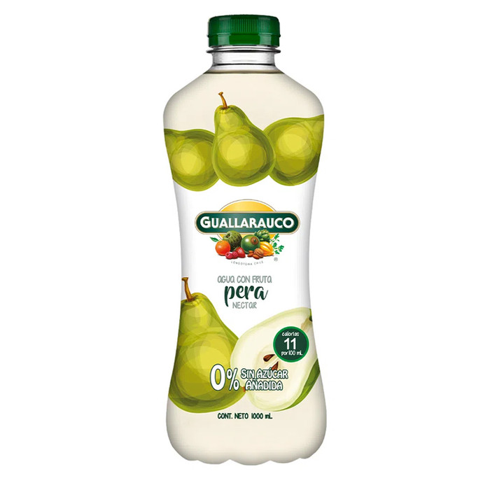 Agua Guallarauco Pera Botella 1 L - Agua Guallarauco Pera Pet 1 Lt