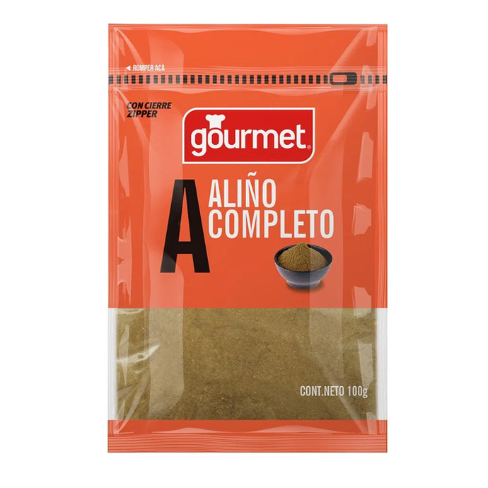 Aliño Completo Gourmet 100 gr - Aliño Completo Gourmet 100 Grs