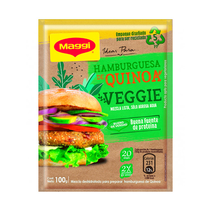 Base Hamburguesa Veggie Quinoa 100 gr - Base Hamburguesa Veggie Quinoa 100 Grs