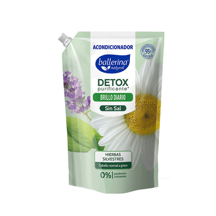 Acondicionador Ballerina Detox Hierba Doypack 900 ml - Acond Ballerina  Detox Hierba Dp 900Ml