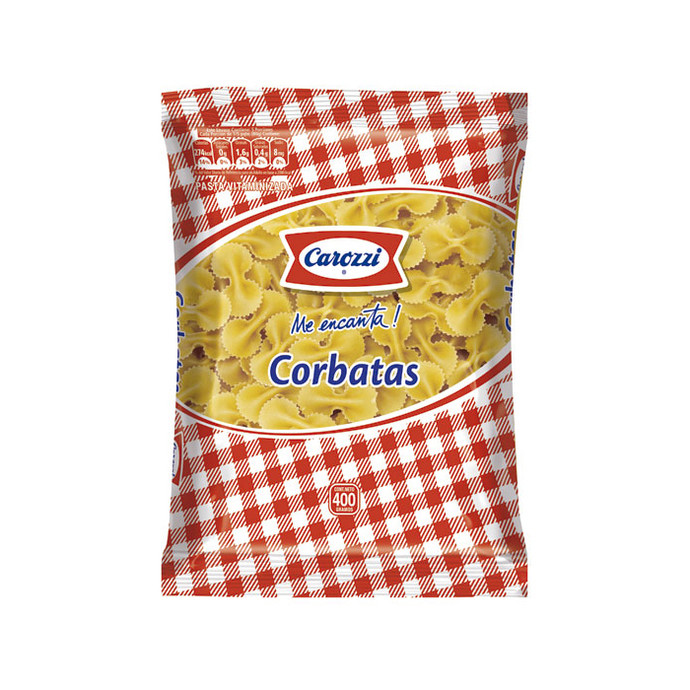 Corbatas Carozzi 80 - 400 gr - Carozzi Corbatas 80 400 Grs