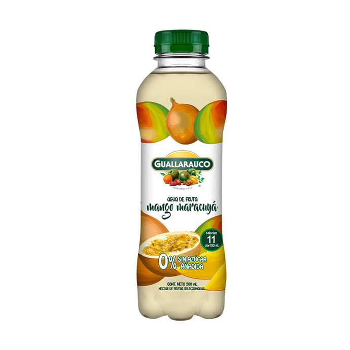 Agua Guallarauco Mango Maracuya 500 cc - Agua Guallarauco Mango Maracuya 500 Cc