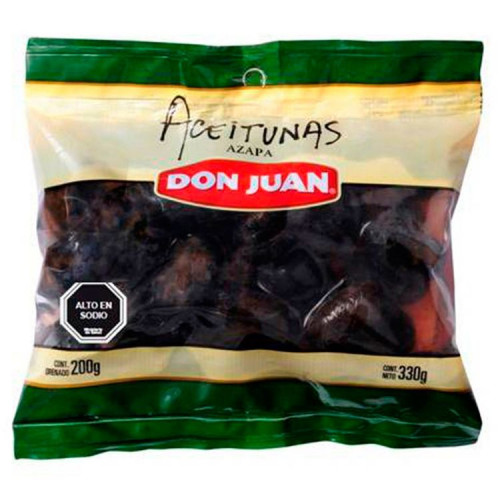 Aceituna Don Juan Azapa 340 gr - Aceituna Don Juan Azapa 200 Grs