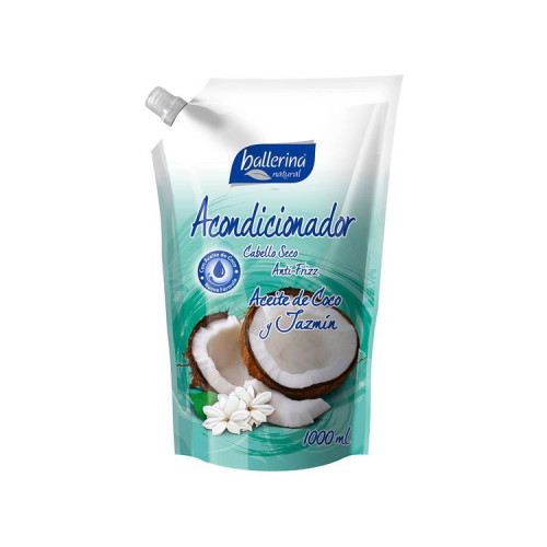 Acondicionador Ballerina Sin sal  Coco Jazmin Doypack 900 cc - Ac Baller S/Sal  Coco Jasmin Dp 900 Cc
