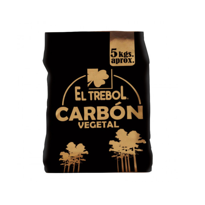 Carbón El Trebol Vegetal 5 kg - Carbon El Trebol Vegetal 5 Kl