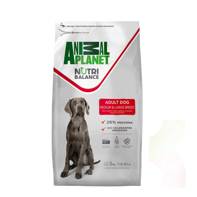 Alimento Perro Ad Nutribalance Raza Mediana Y Grande  3 kg - Alimento Perro Ad Nutribalance Rza Med Y Gde  3Kg