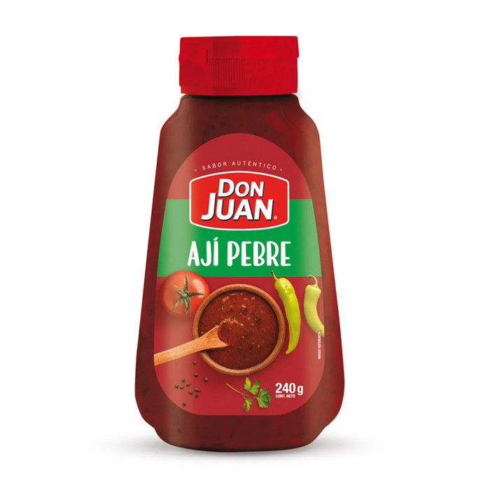 Ají Don Juan Pebre Botella 240 gr - Aji Don Juan Pebre Pet 240 Grs