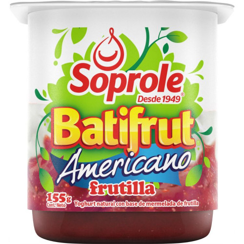 Batifrut Americano Frutilla 155 gr - Batifrut Americano Frutilla 155 Gr