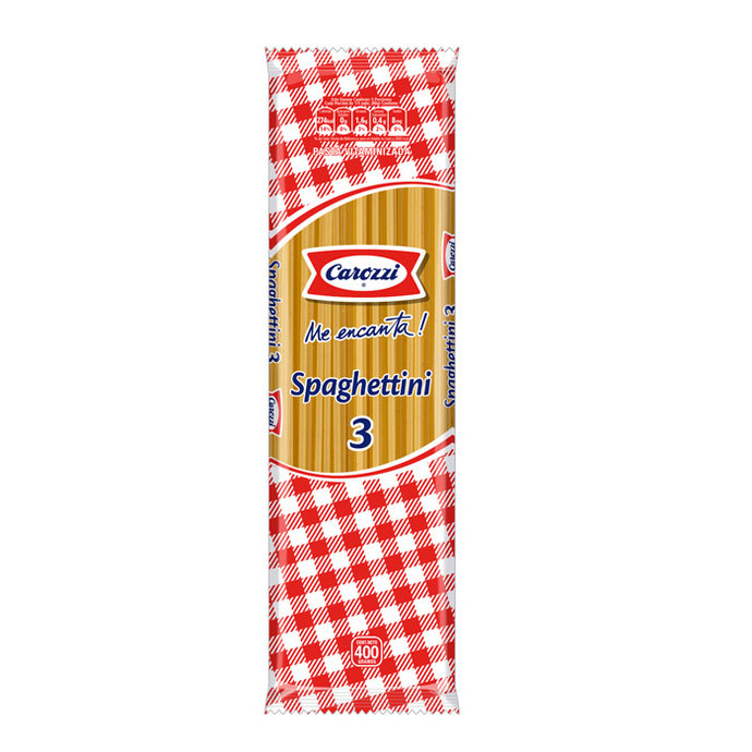Pastas Carozzi Spaghettini 3 400 gr - Carozzi Spaghettini 3 400 Grs.